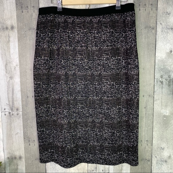 Ming Wang Dresses & Skirts - MING WANG Metallic Thread Pencil Midi Skirt Size Large